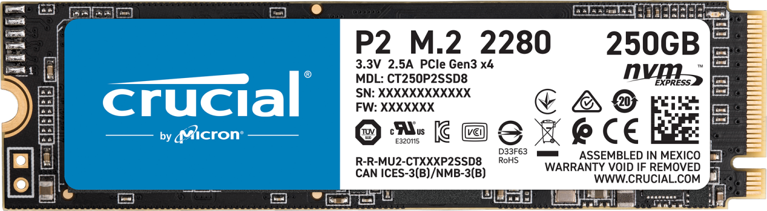 Crucial P2 SSD - 250GB